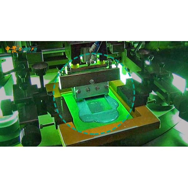 Cosmetic Flat Foundation Box Automatic Screen Printing Machine Hot Stamping