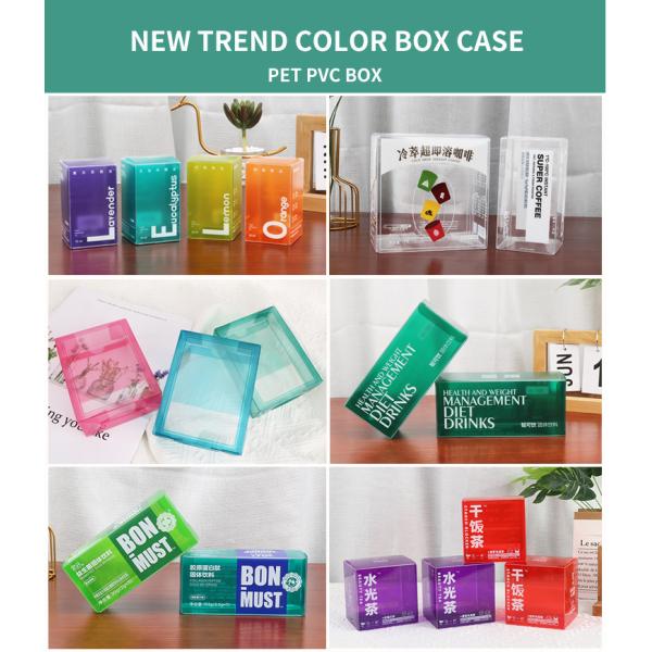 Mini MOQ Clear Plastic PVC Packaging Boxes High Transparent PET RPET Plastic Retail Packaging Box