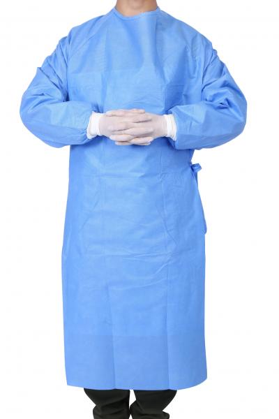 Quality Splash Proof Waterproof Disposable Hospital Gowns For Nurses , Doctors for sale