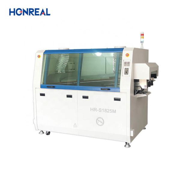 Quality 380V 60Hz SMT Mini Automatic Dual Wave PCB Through-hole Precision Wave Soldering Machine Lead Free With PLC Touchscreen Control for sale
