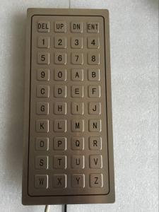 40 keys stainless steel horizontal panel mount industrial keyboard for parking