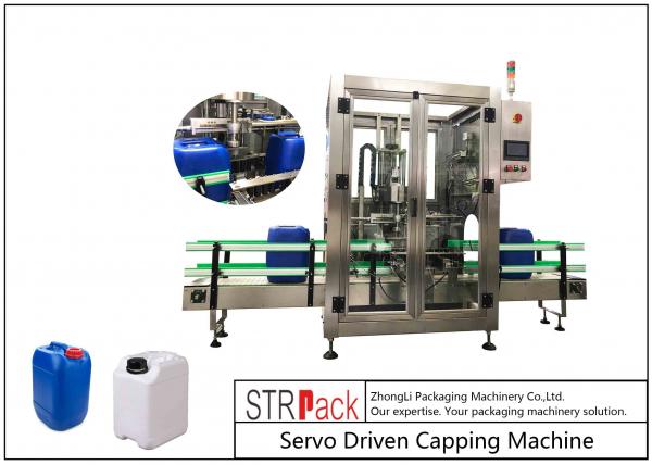 Quality 5L - 25L Plastic Drum Bottle Capping Machine With Full Automatic Single Head 750pcs / Hour for sale