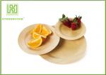 High End Disposable Wooden Plates Camping Dinnerware Sets Smooth Surface