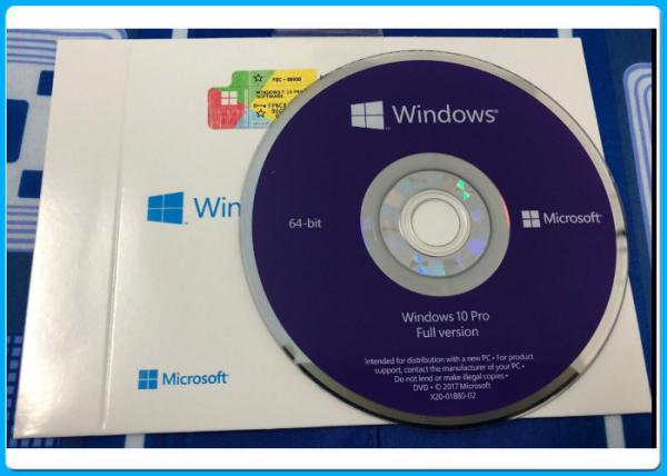Quality DVD System Builder Windows 10 Professional OEM COA , Windows 10 OEM Product Key for sale