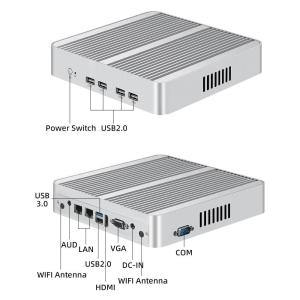 Intel Celeron Mini PC J1900 With Dual Ethernet Windows 10 Linux For Office
