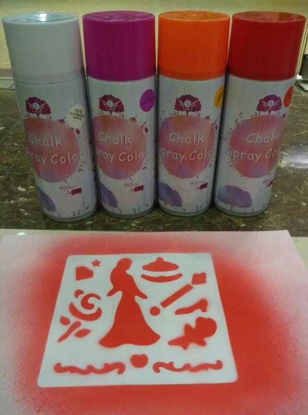 Safe Washable Chalk Spray Non Toxic Marking Paint For Marketing Campaigns