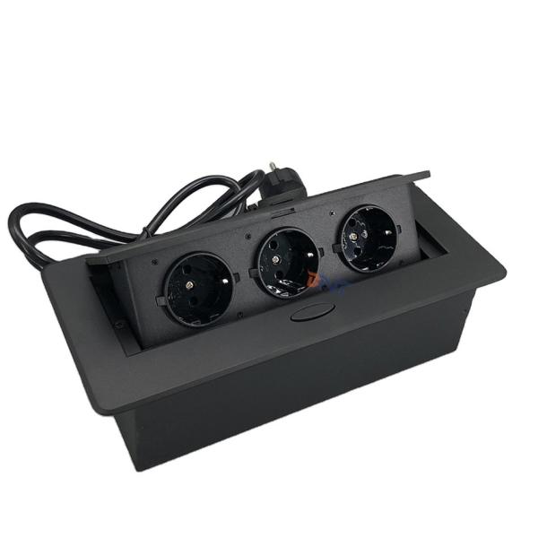 China Multimedia EU plug electrical desktop power popup socket for conference table on sale