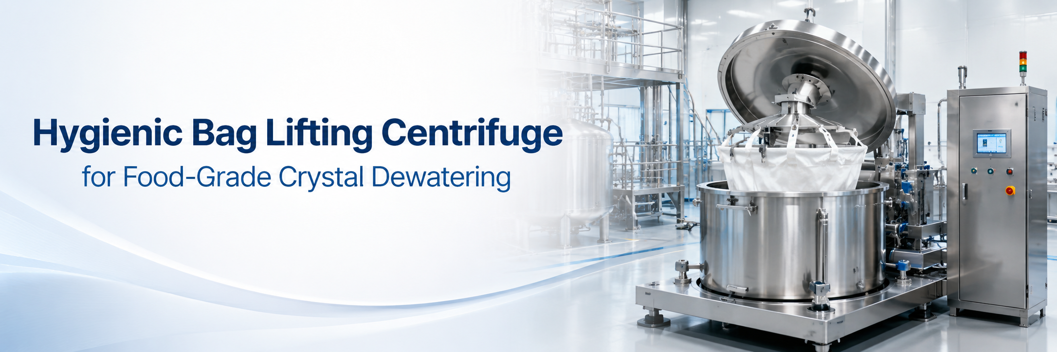Food-Grade Crystal Dewatering Bag Lifting Centrifuge