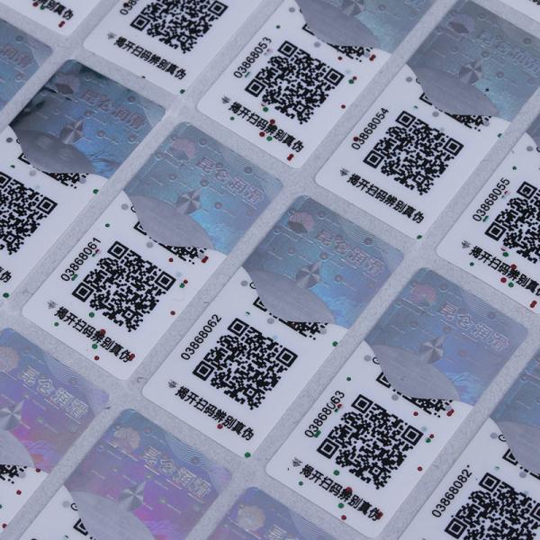 Customizable Self Adhesive Security Labels with Hidden Message and Various Sizes
