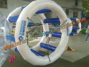  2m Blue Inflatable Water Games , Inflatable Water Wheel for Kids And Adults Manufactures