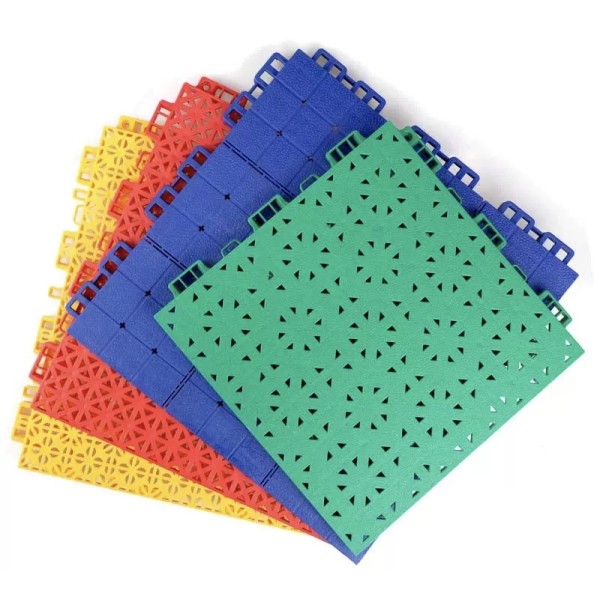 UV-resistant Waterproof Interlocking Floor Mat with Customizable Lengths for Sports Flooring