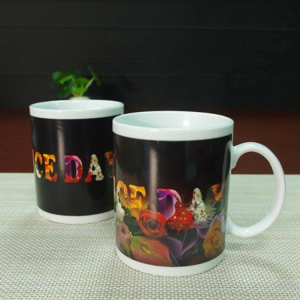 Ceramic temperature changing mugs cup hearts gift AB grade