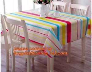  Table cloth PVC non-woven cloth waterproof cloth mat oil proof plastic tablecloth table clothdigital printed printed pvc Manufactures