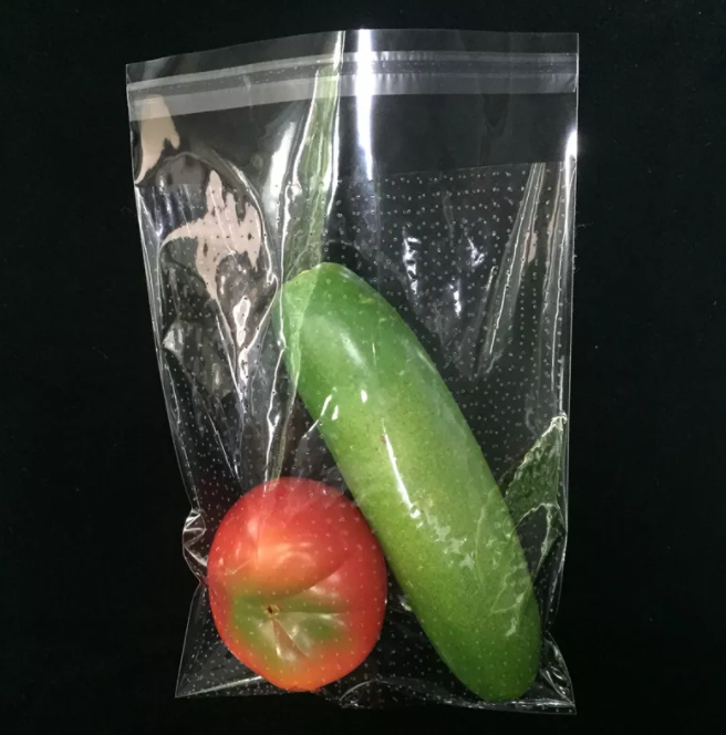 Custom-Made Transparent Microporous Plastic Bags With Tiny Pores Of 0.1–1 Mm On The Surface.