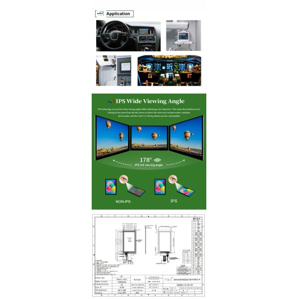 Polcd 5 Inch LCD Vertical Screen 720*1280 MIPI Interface Capacitive Touch Panel IPS 5'' TFT Display