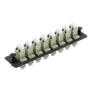 LC Adapter Panel 8 Port Fiber Patch Panel LC Duplex Single Mode Or Multimode