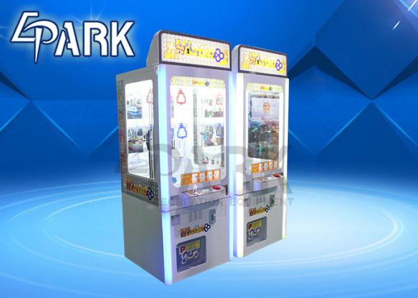 Amusement mini golden key crane machine coin pusher joystick control doll drop