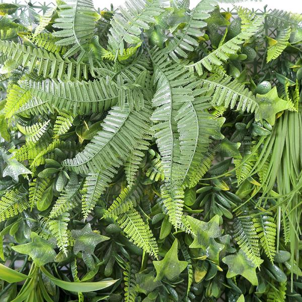 Waterproof Green Artificial Leaf Wall 35mm 40mm