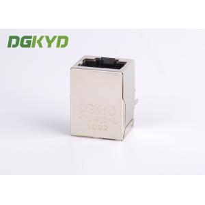 Panel Mount Single Port PoE RJ45 Ethernet Connector with 10/100base-T transforme