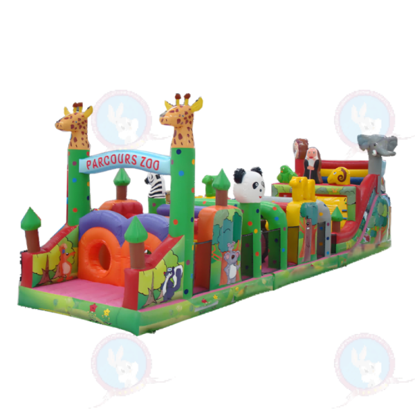 Custom Giant Outdoor Inflatable Obstacle Challenge Park Commercial Fun Playground Equipment Bounce House Obstacle Courses Games
