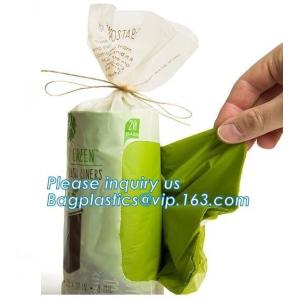 Compostable Caddy Liners plastic Garbage Bag on Roll, biodegradable compostable
