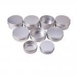  Screw Cap Empty Aluminum Cream Jar 15ml - 100ml Customized Capacity Manufactures
