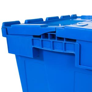 Heavy Duty Logistic Nestable Stackable Plastic Storage Moving Boxes with Folding