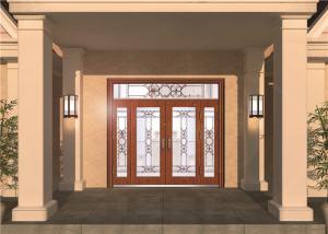  Custom Front Entry Door Glass , Colored Decorative Glass Panel For Door Manufactures