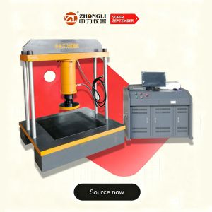  Computer Control Electro-hydraulic Servo Compression Tester | for Manhole Cover Strength Test | 2000kN Capacity Manufactures