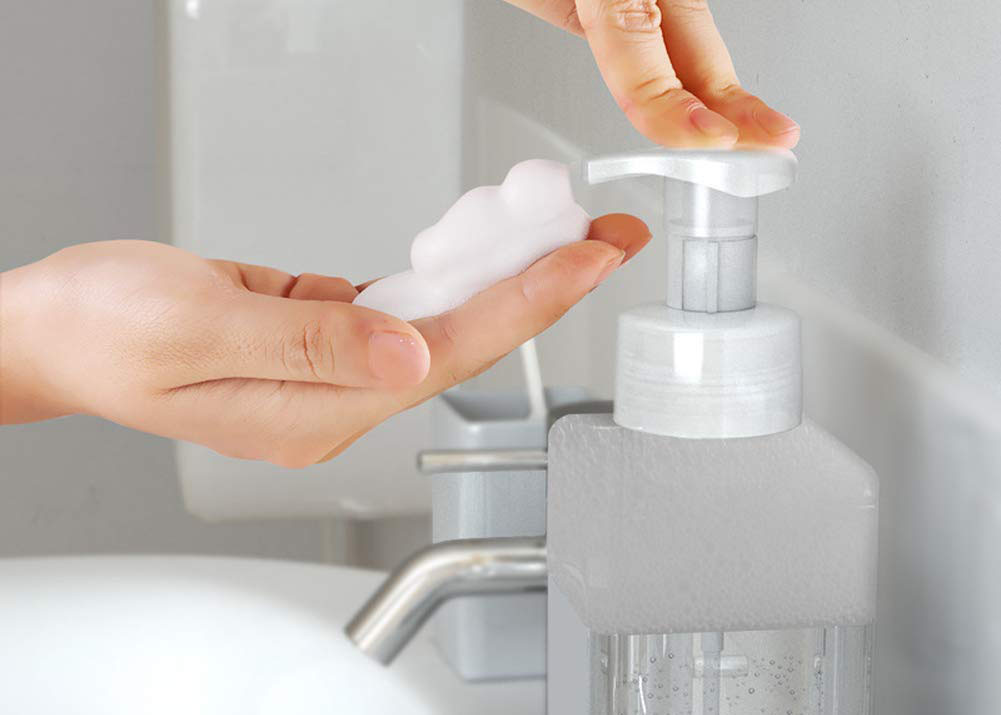 Clear Transparent PP Foaming Soap Bottle Refillable Leakage Proof