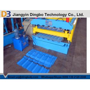 Roof Panel Roll Tile Forming Machine with Pull Broach / PLC Control System Touch Screen