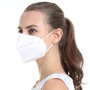  Damp - Proof Disposable Dust Mask White Color 3D Solid Arc Design Smooth Breathing Manufactures