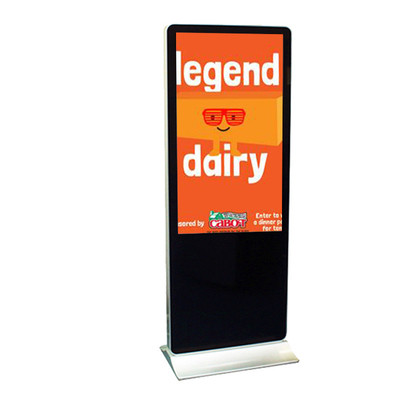 55" Touch Screen Back-to-Back Digital Poster Kiosk With 10pt IR Touch Screen