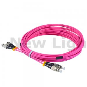China 100G data transmission FC to FC Multimode Duplex Fiber Patch Cord OM4 Cable on sale