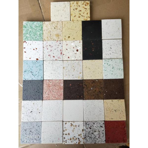 Waterproof Quartz Stone Restaurant Table Top Material 2ft By 2ft