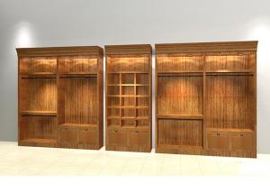  Wooden Clothing Display Showcase Anti Crack Multi Functional Any Size Available Manufactures