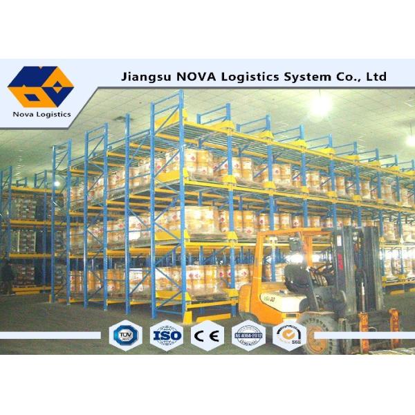 Adjustable Selective Live Pallet Storage , Long Span Shelving For Temporary Storage