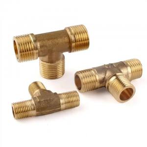  CuNi 9010 Forged High Pressure Pipe Fittings 1/4 NPT Threaded Female Tee Fitting Manufactures
