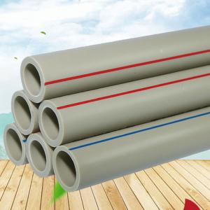  Gray PPR Water Supply Pipes 20/25/50mm Hot Melt Thickened 1 Inch PPR Pipe Manufactures