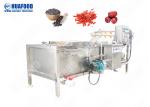 Brush Type Industrial Vegetable Washer , Carrot / Apple Washing Machine 500