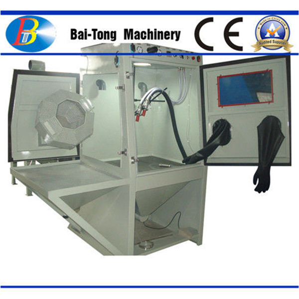 Surface Cleaning Automatic Sandblasting Machine Semi Auto Roller Basket Type