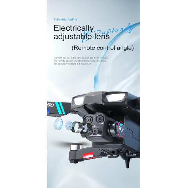 Beginner Drones Three-axis Flow Positioning Brushless Mini Foldable Drone with Infrared Obstacle Avoidance and 4k Camera