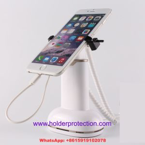  COMER Gripper locking devices for mobile phone security stands mounting bracket with alarm and charging Manufactures