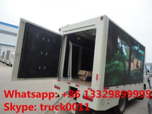  best price Chang'an 4*2 mobile LED digital advertising truck for sale, Chang'an gasoline P4/P5/P6 LED screen box vehicle Manufactures