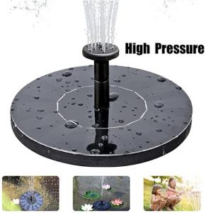 Free Standing 7V 1.5W Solar Birdbath Water Fountain