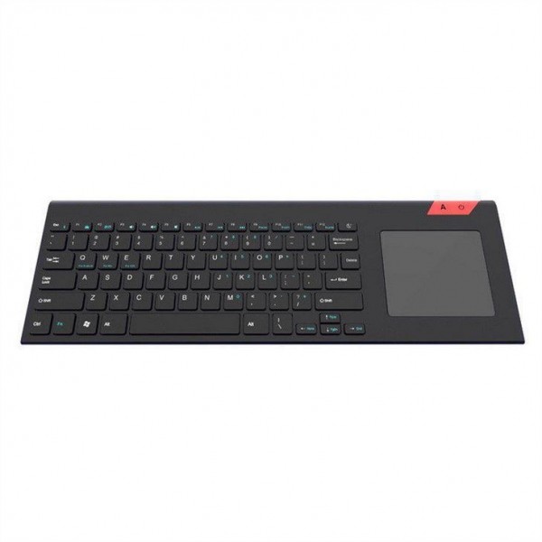 2.4G Wireless Keyboard With Touch Pad With Easy Media Control Solid Stainless