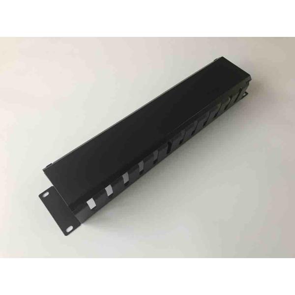 2u Horizontal Cable Management , Dustproof 19 Inch Rack Cable Management With Cover