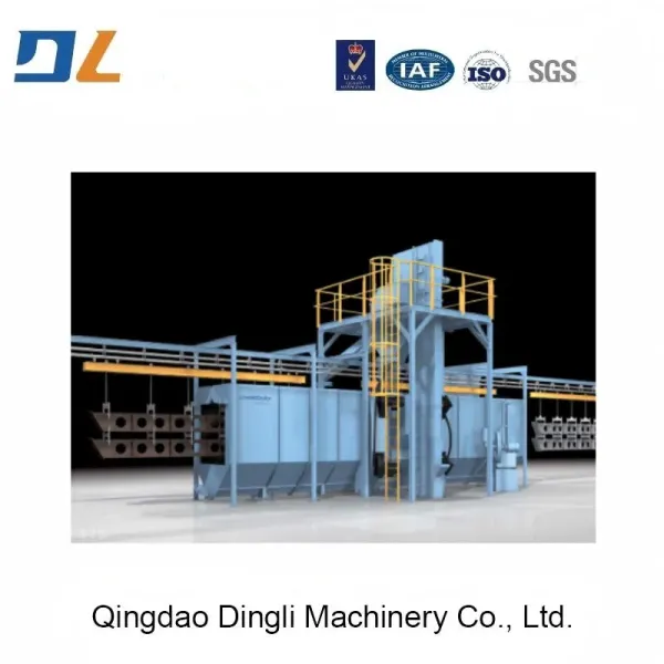 Hook-Type Pass Through Shot Blasting Machine General-Purpose Equipment, Cleaning Surface Workpiece