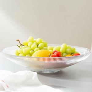  Decorative 30cm Clear Glass Plates And Bowls 11.8 Inch For Centerpieces Manufactures