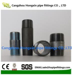  ANSI B 16.9 Galvanized carbon steel pipe fittings BSP NPT Thread pipe nipple Manufactures